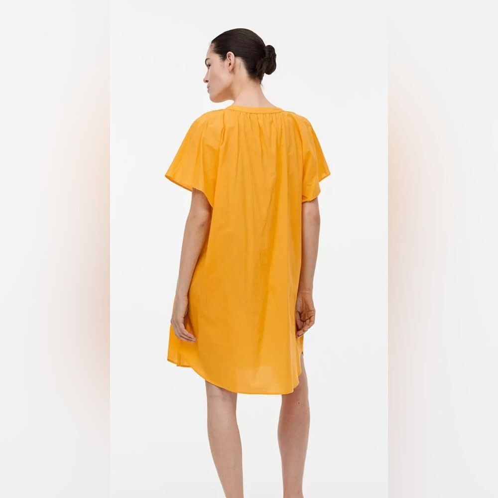 H& M Vibrant Butter Yellow Short Sleeve Dress - XS - Picture 6 of 6